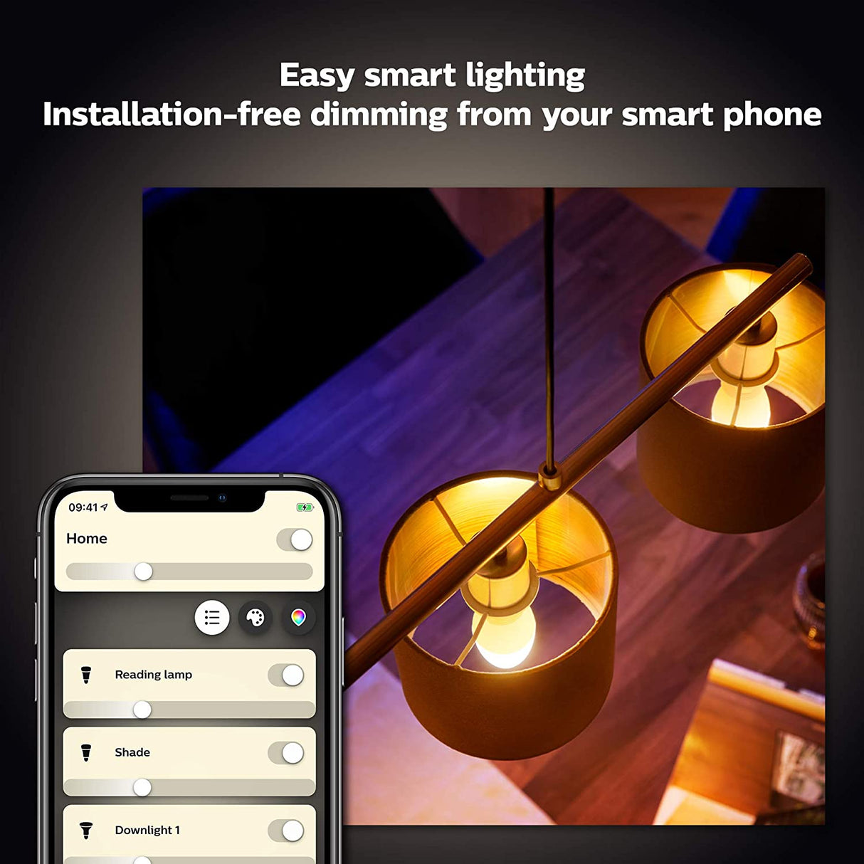 Philips Hue White Smart Candle Bulb Twin Pack LED. E14 Small Edison Screw with Bluetooth