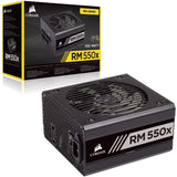 Corsair RM550x 80 PLUS Gold 550 W Fully Modular ATX Power Supply - Black