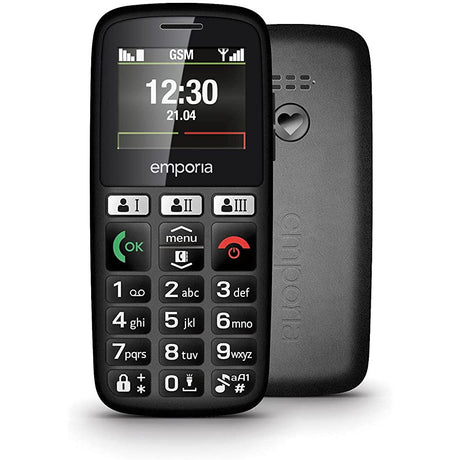 Emporia Happy E30 2G Mobile Phone - Black