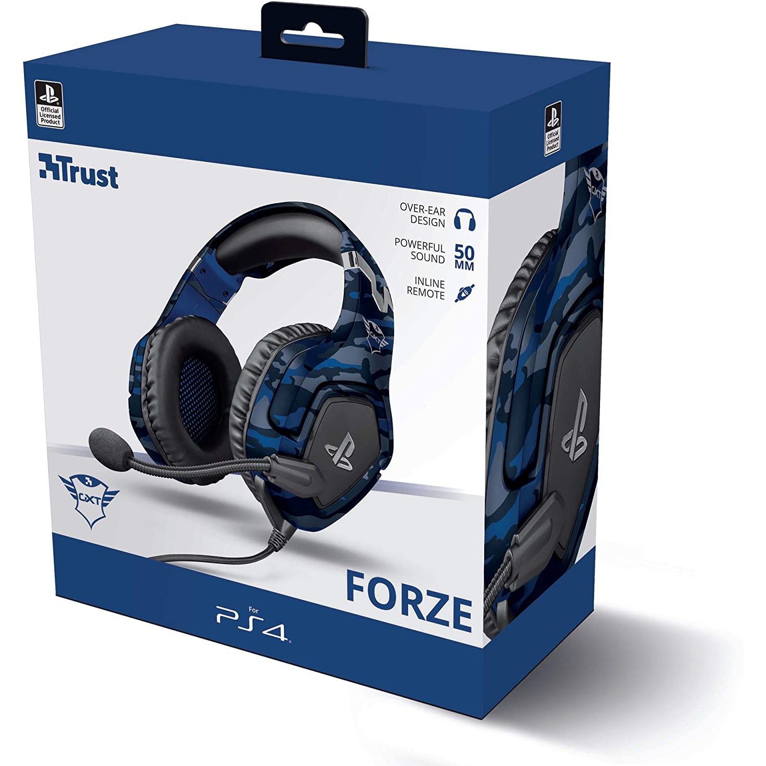 Trust Gaming GXT 488 Forze-G Gaming Headset, Blue Camo
