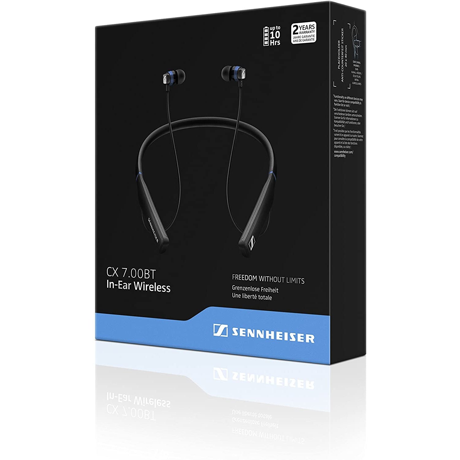 Sennheiser CX 7.00BT In-Ear Wireless Headphones - Black
