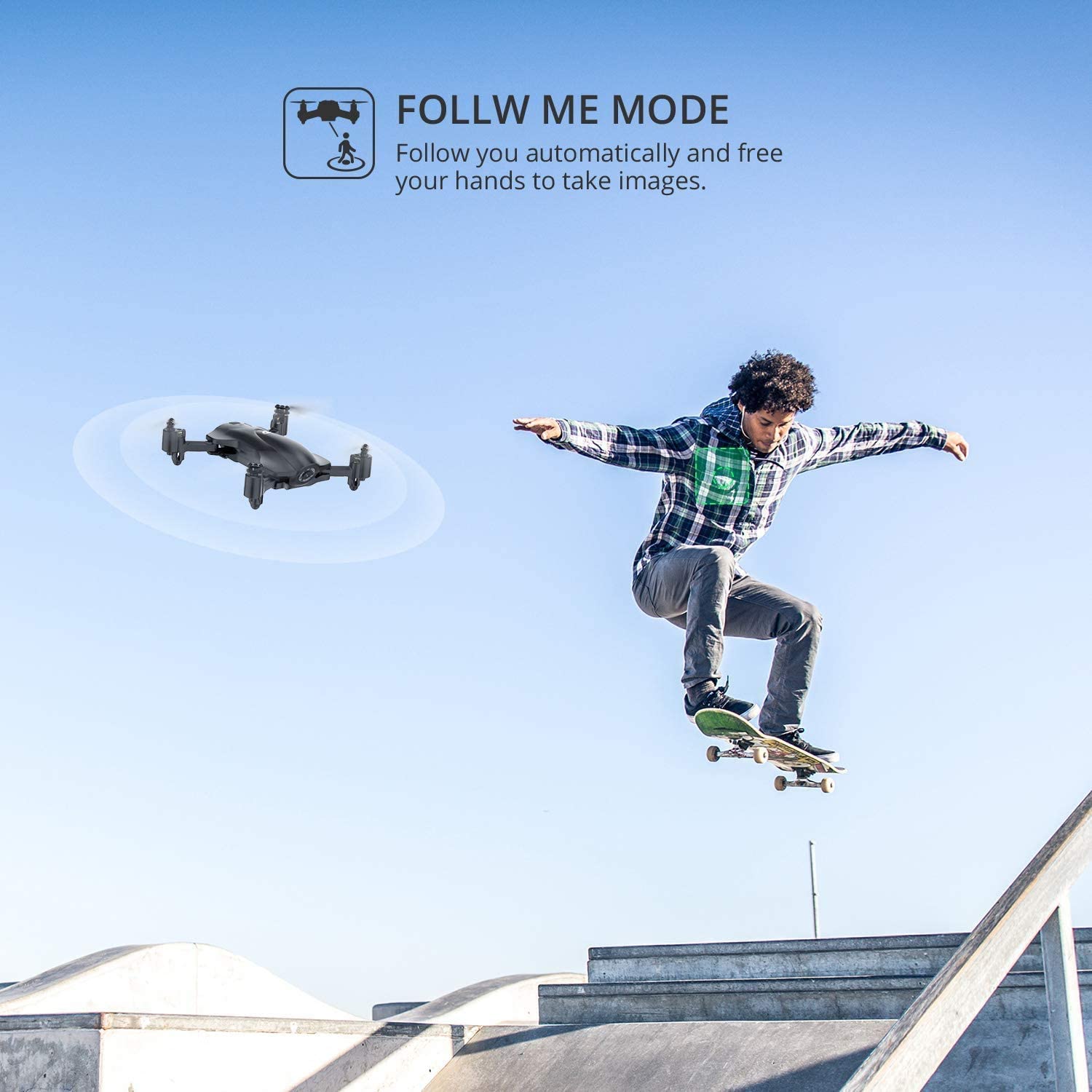 Holy Stone HS165 GPS Drone with 2K HD Camera for Adults, Foldable Dron