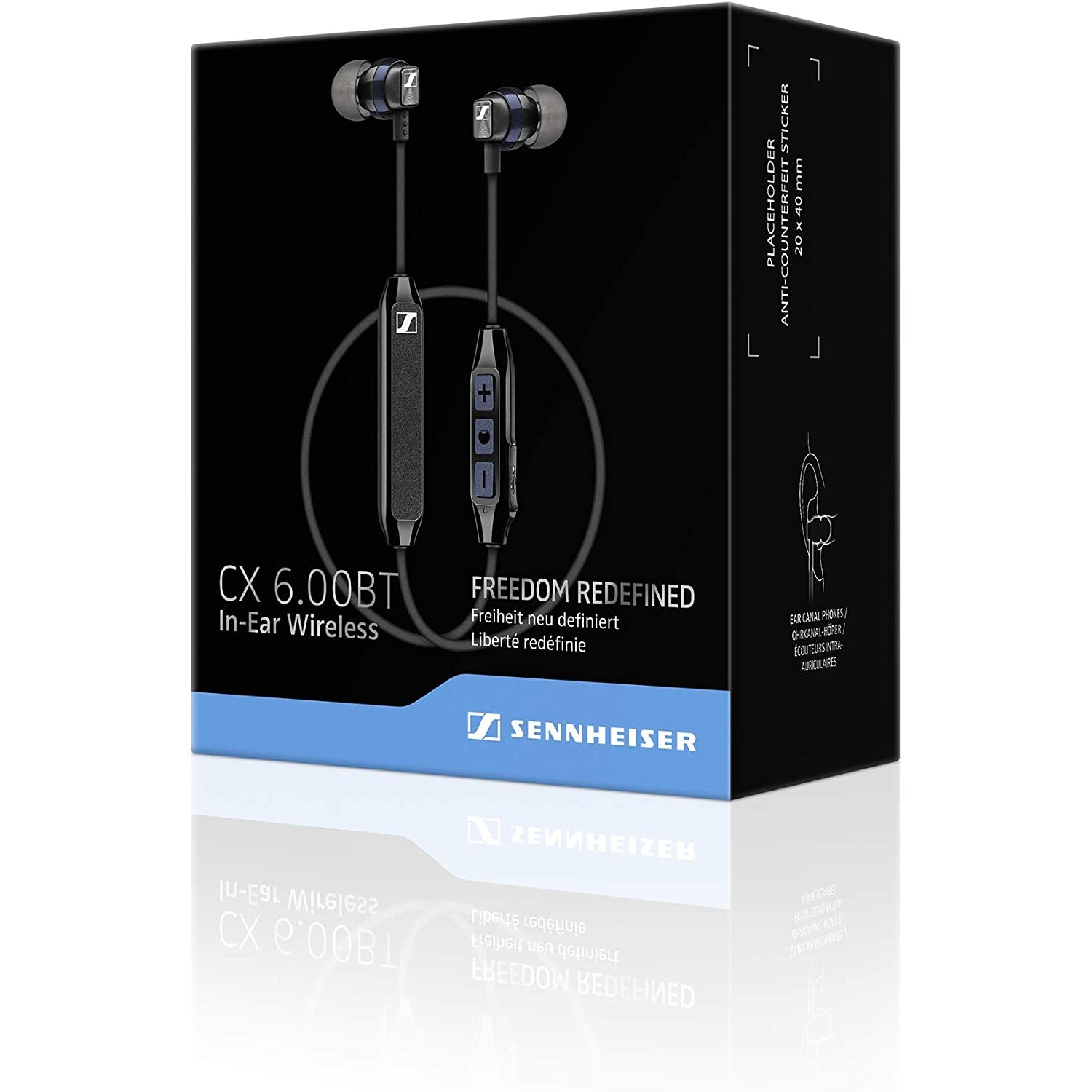 Sennheiser CX 6.00BT In-Ear Wireless Headphones - Black