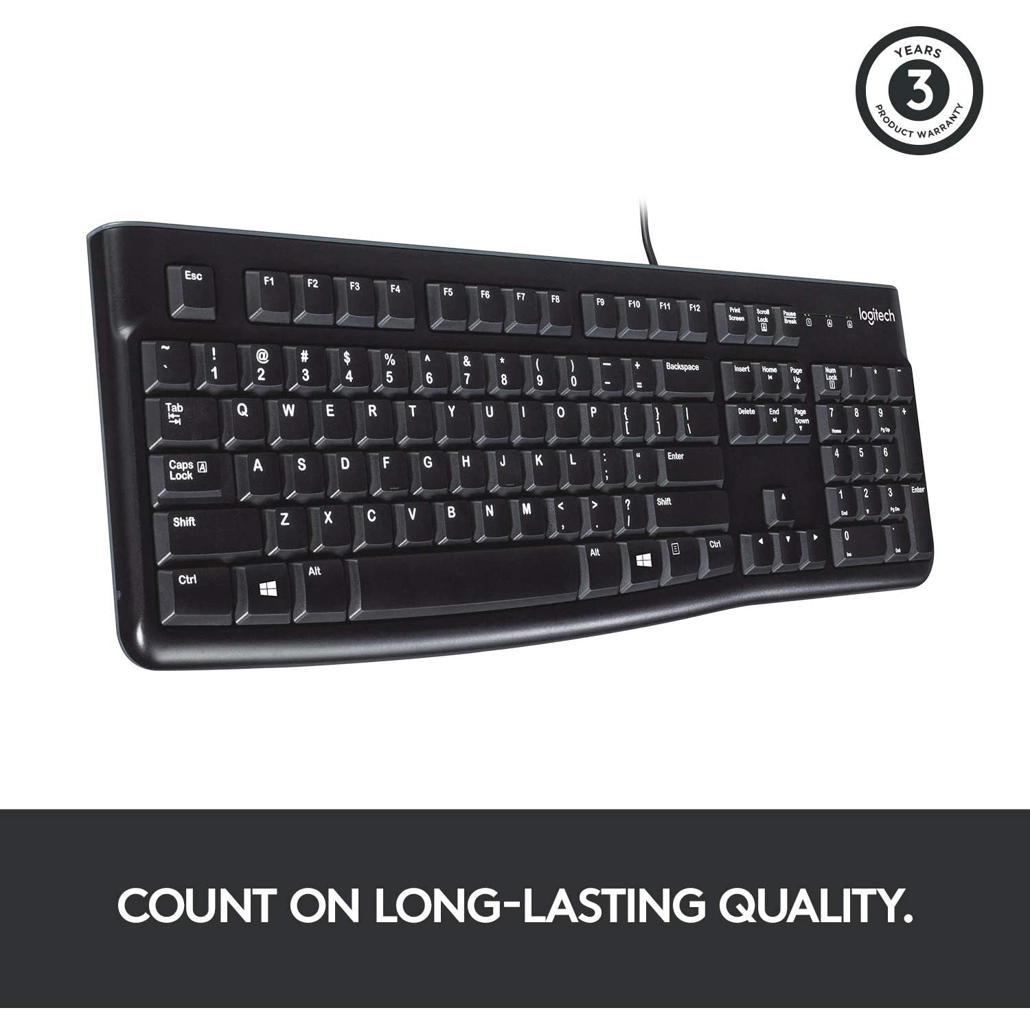 Logitech K120 Wired Business Keyboard - Black