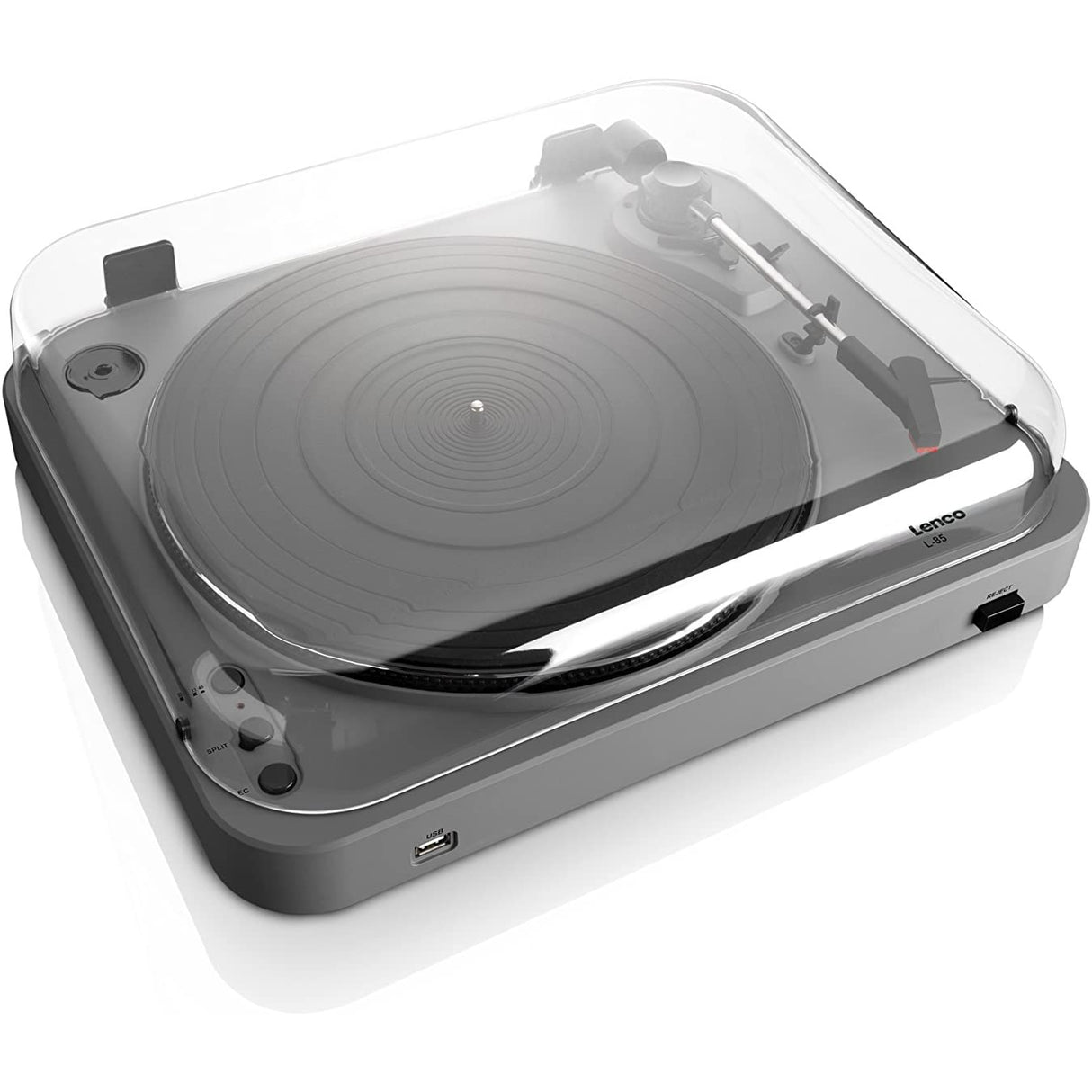 Lenco L-85 Belt Drive Turntable with Integrated Stereo Pre-Amplifier