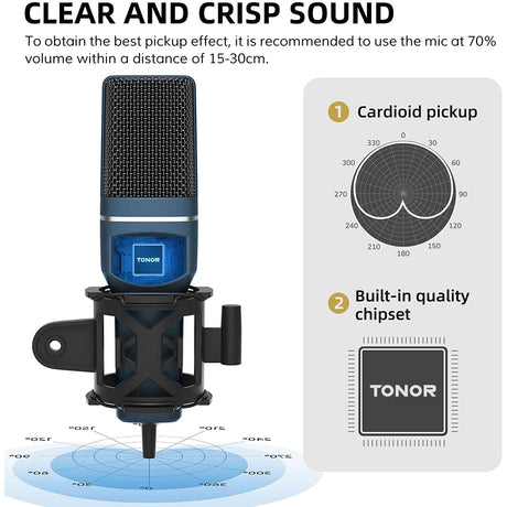Tonor TC-777 USB Computer Condenser Microphone