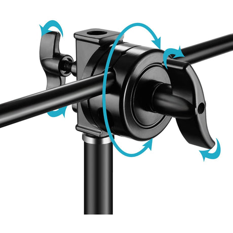 Neewer Multi Functional Heavy Duty 2.5-inch Grip Head Swivel Head Holder Mounting Adapter for Light Stand