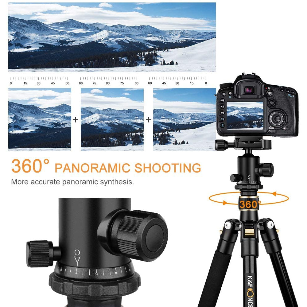 K&F Concept 67" Carbon Fibre Camera Tripod