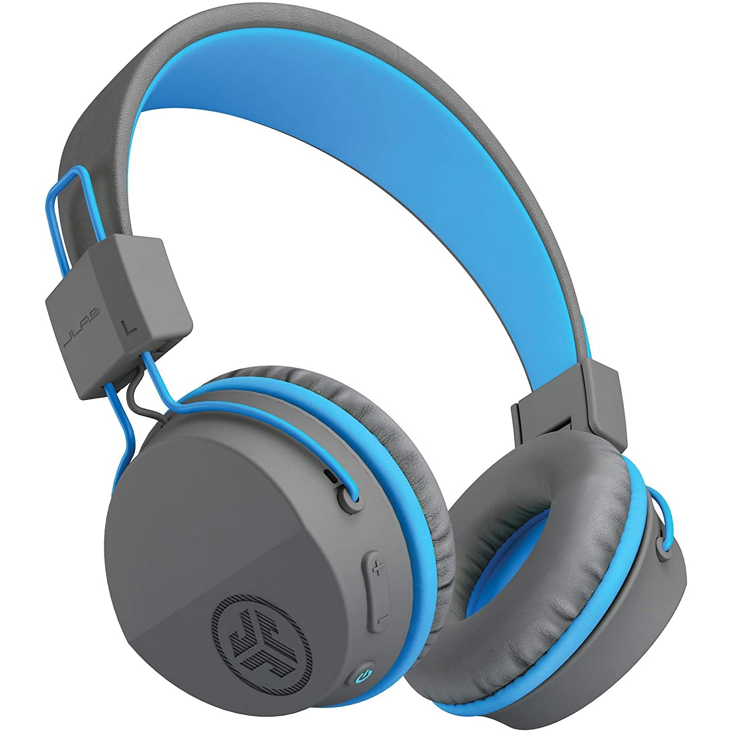 JLab JBuddies Studio Kids Wireless Headphones - Grey / Blue - Refurbished Pristine