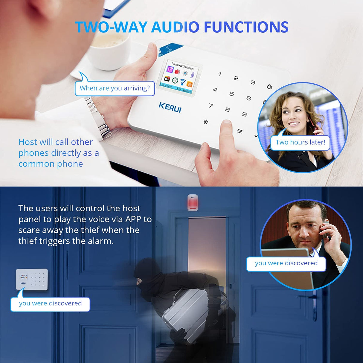 Kerui W18 Only 2.4G WIFI+GSM Wireless Smart Burglar Security Alarm System DIY Kit