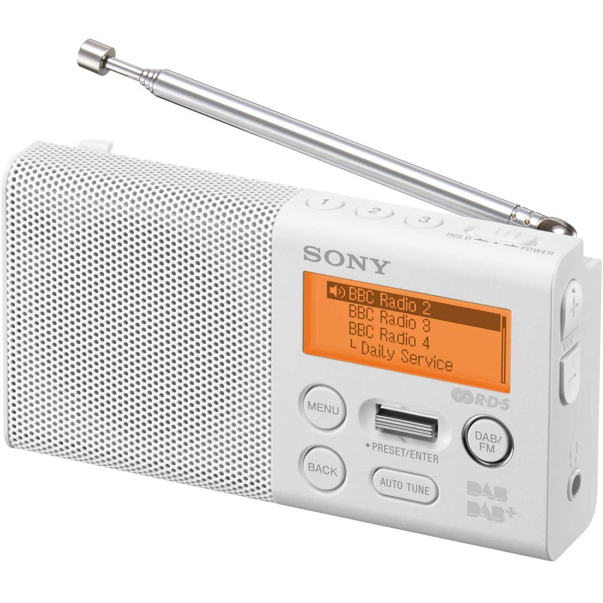Sony XDR-P1DBP Pocket DAB/DAB+ Radio - White - Refurbished Pristine