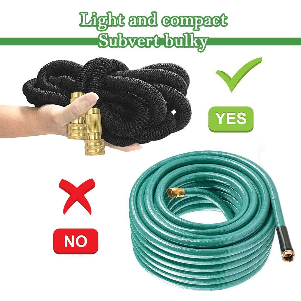TheFitLife Expandable Garden Hose Pipe - Expanding Kink Free Easy Storage Flexible Water Hose (100 Feet/ 30M)