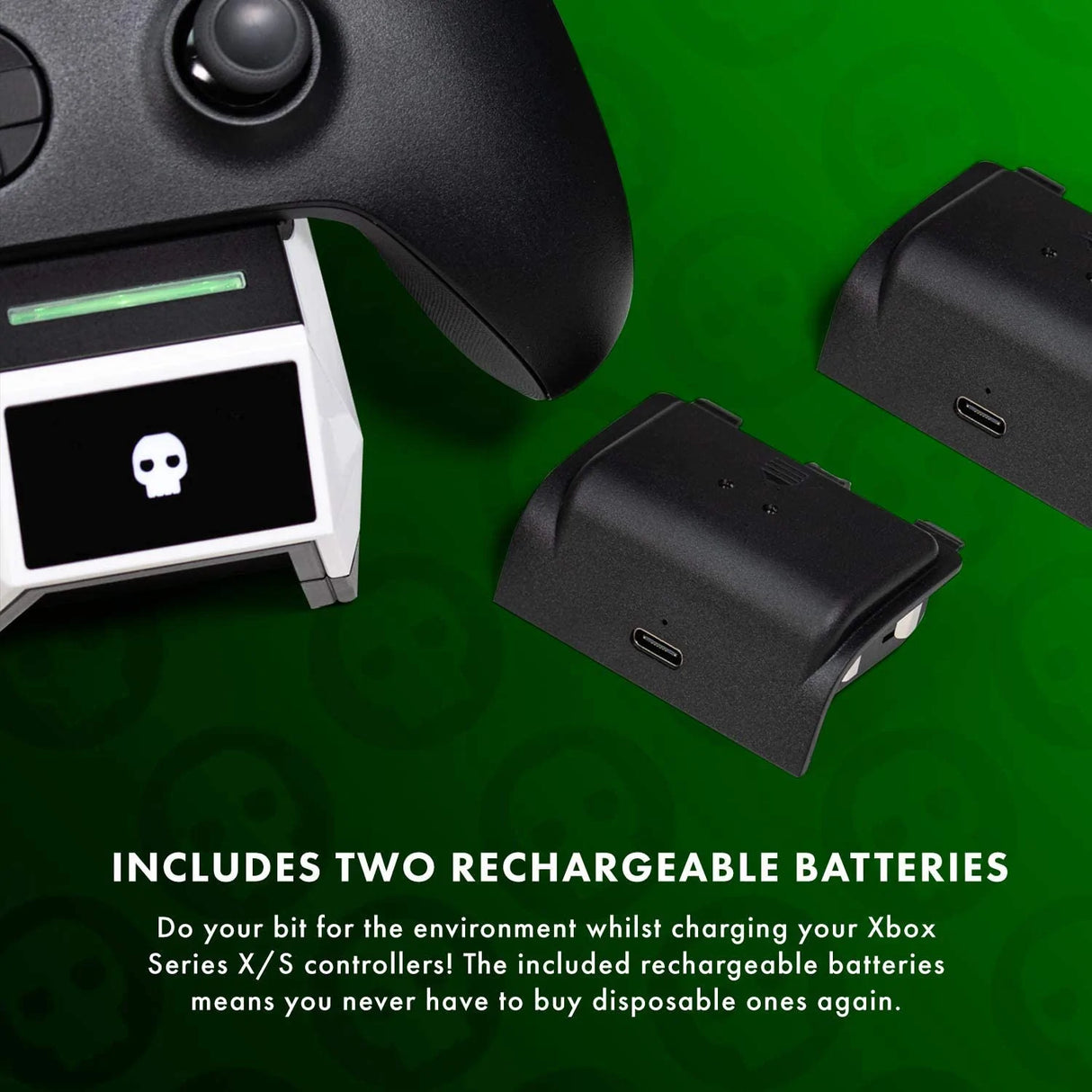Numskull Xbox Series X|S Twin Charging Dock and Batteries - Refurbished Excellent