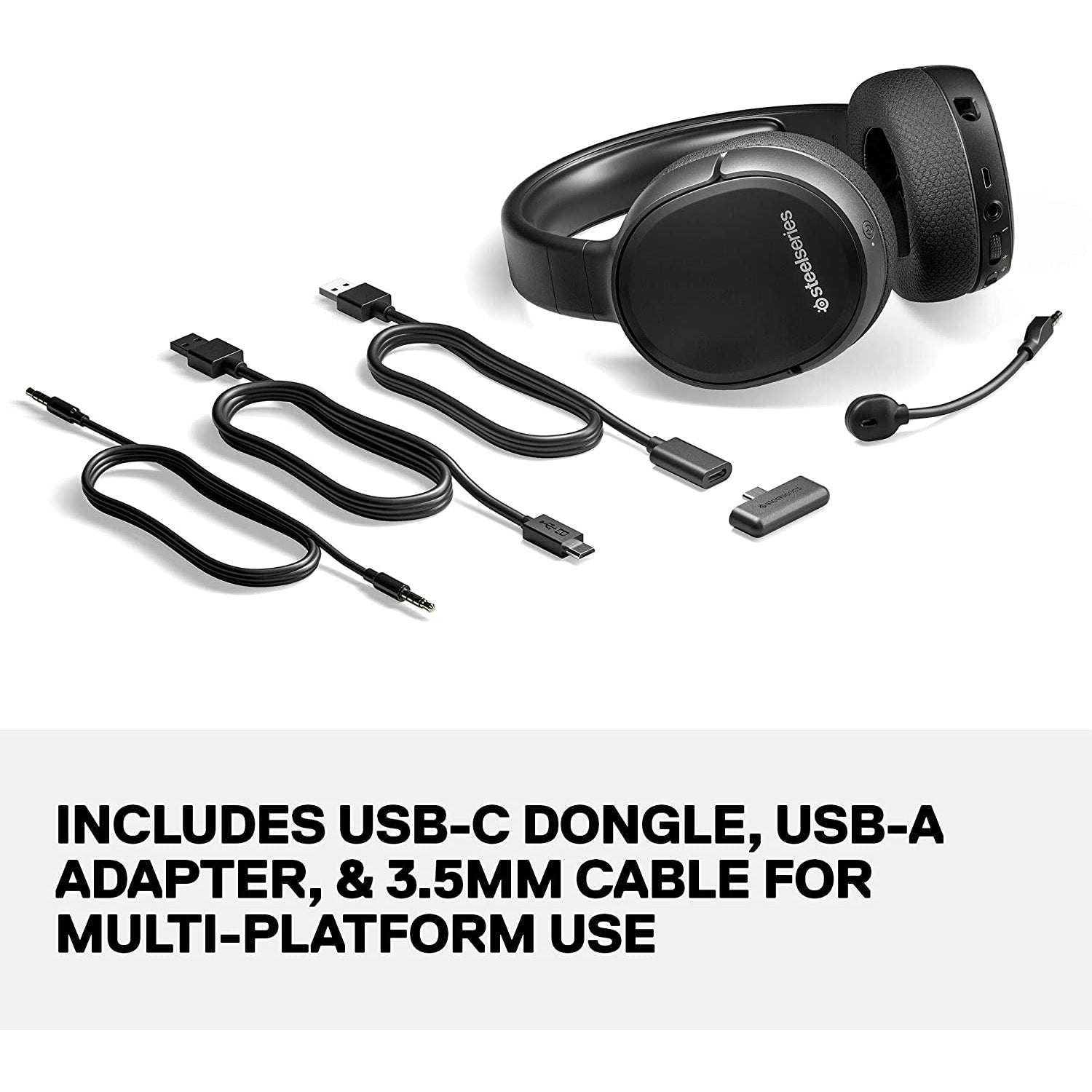 SteelSeries Arctis 1 Wireless Gaming Headset - Black - Refurbished Pristine