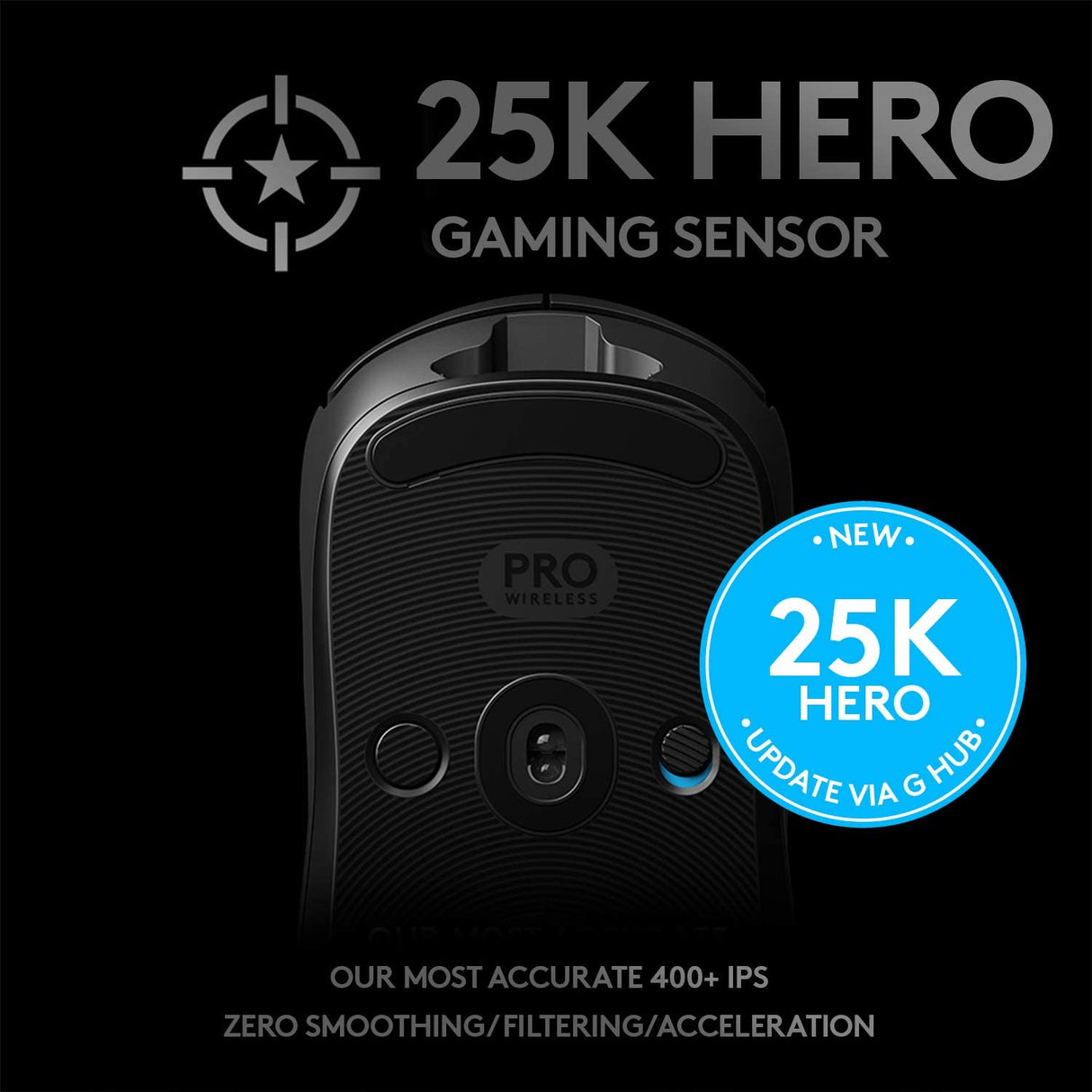Logitech G PRO Wireless Gaming Mouse - Refurbished Excellent