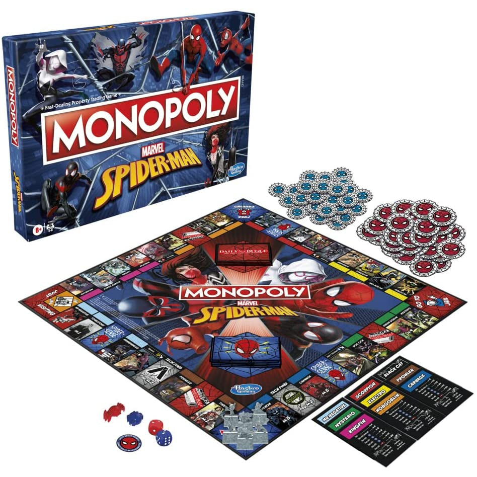 Monopoly - Marvel Spider-Man Edition Board Game - Refurbished Pristine