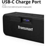 Tronsmart T2 Plus Portable Speaker with 24 Hours Playtime, IPX7 Waterproof Wireless Bluetooth 5.0 Speaker, Voice Assistant, Alexa