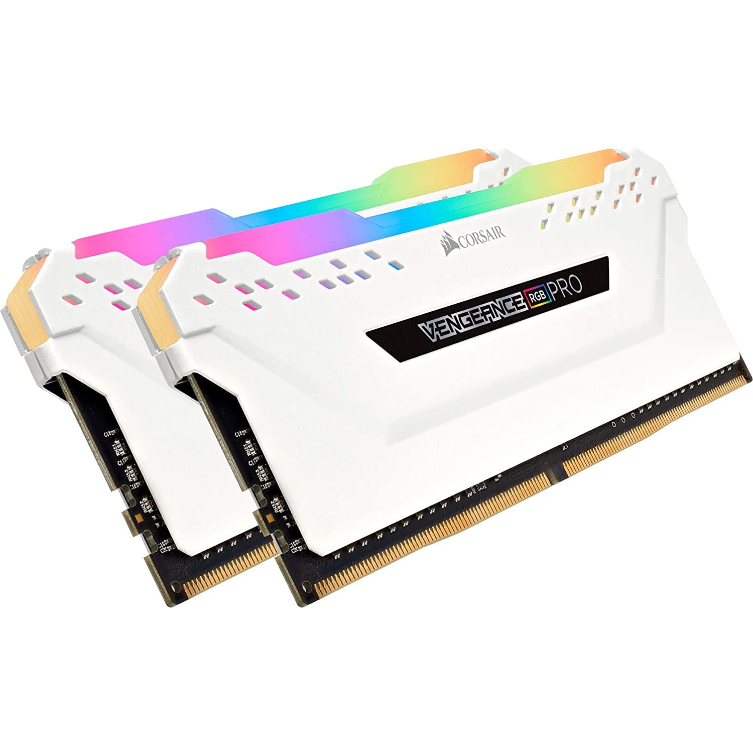 Corsair Vengeance RGB PRO 16 GB (2 x 8 GB) DDR4 3200 MHz C16 XMP 2.0 Enthusiast RGB LED Illuminated Memory Kit - White