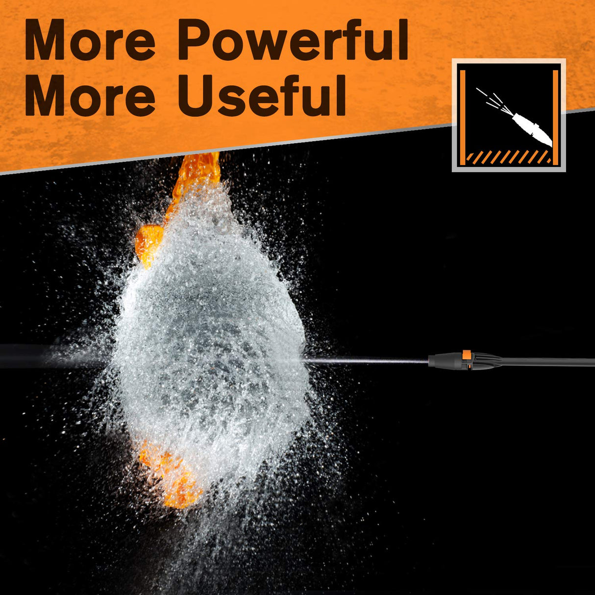 SUNPOW Pressure Washer, High Portable Water Power Washer 1800 Watt ,169 Bar(Max) , Flow 342 L / H Jet Wash with 4 Nozzles