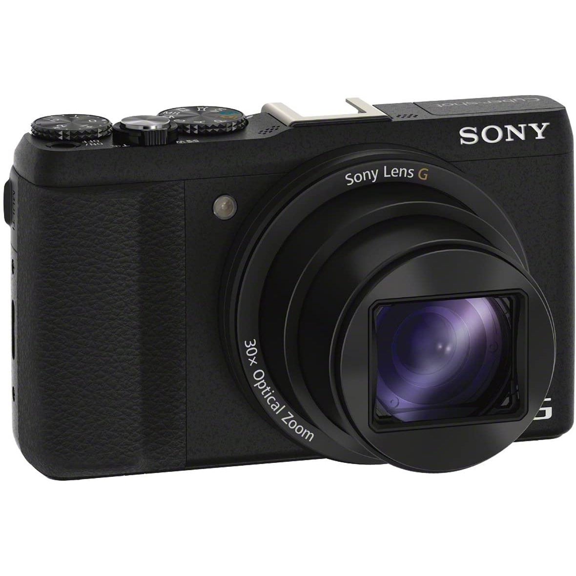 Sony Cyber-Shot DSC-HX60 Camera, HD 1080p, 20.4MP, 30x Optical Zoom, Wi-Fi, NFC, 3" Screen, Black