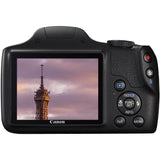 Canon PowerShot SX540 HS Bridge Camera, HD 1080p, Wi-Fi, NFC, 20.3MP, 50x, Black - Refurbished Good