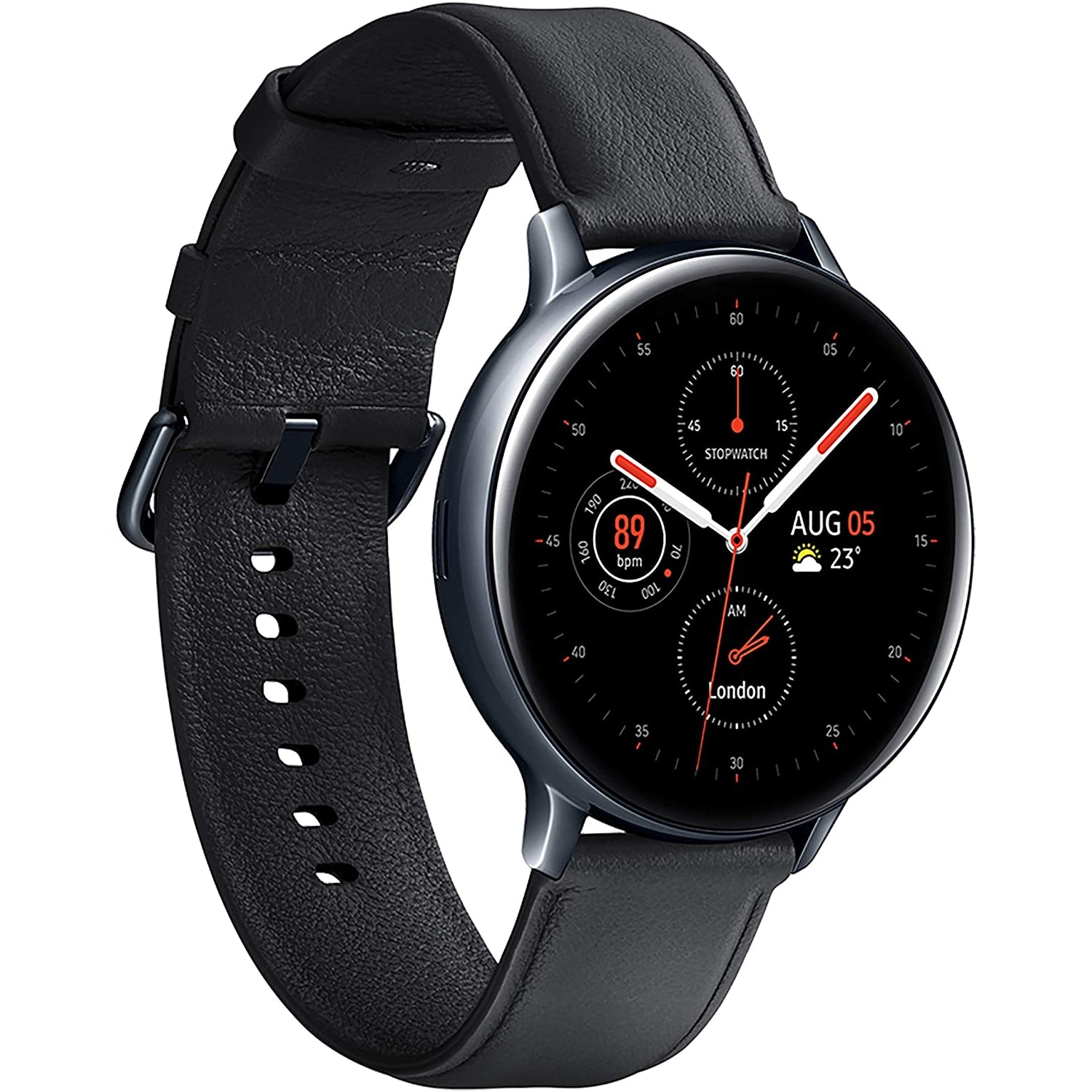Samsung Galaxy Watch Active 2 4G LTE Stainless Steel 44mm SM-R825F, Black (Pristine)