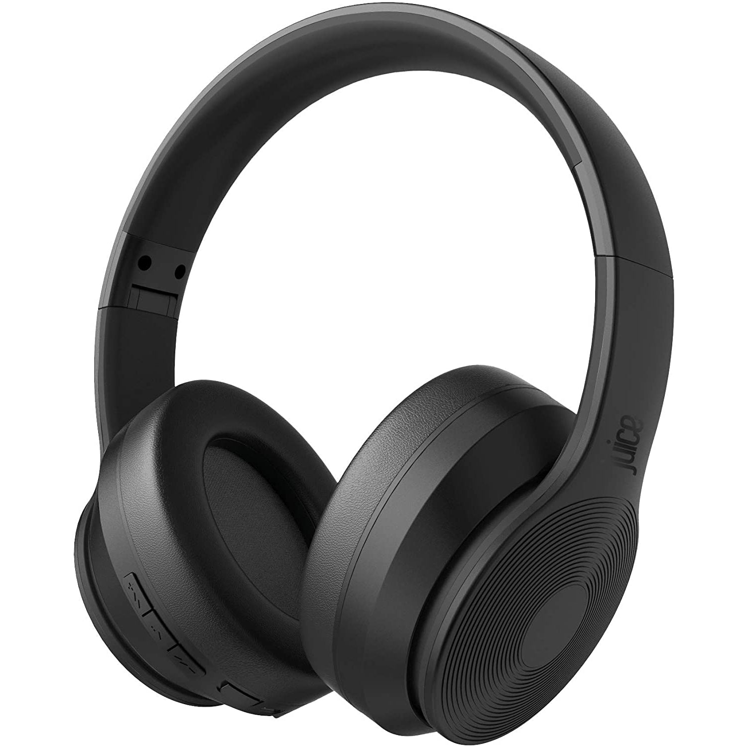Juice Cans PRO, Active Noise Cancelling True Wireless On-Ear Headphones, Black