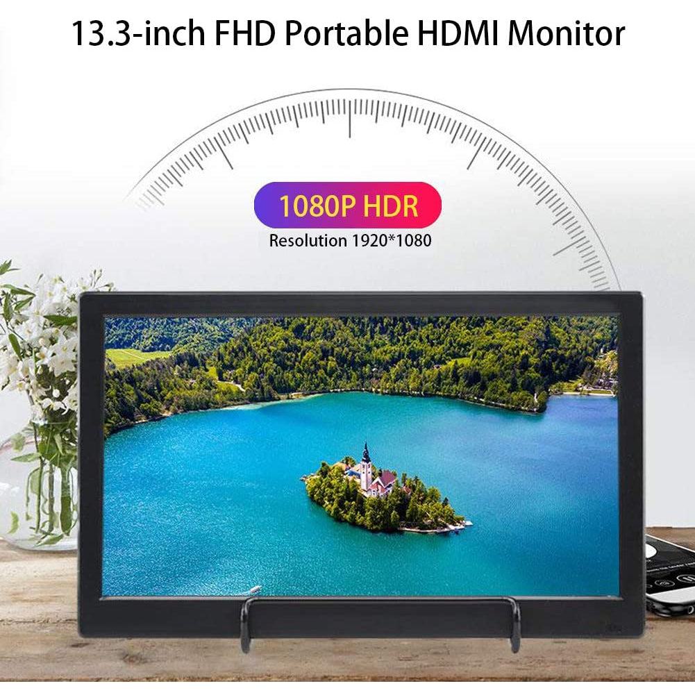 Elecrow Monitor Display IPS Screen-13.3 Inch LED Small Portable 1920*1080p Monitor with HDMI Input