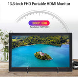Elecrow Monitor Display IPS Screen-13.3 Inch LED Small Portable 1920*1080p Monitor with HDMI Input