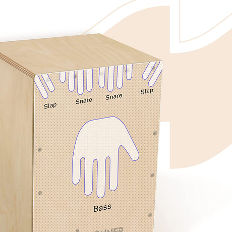Donner DCD-1 Cajon Drum Box Full Size Wooden Cajon Drum Kit Birch Wood