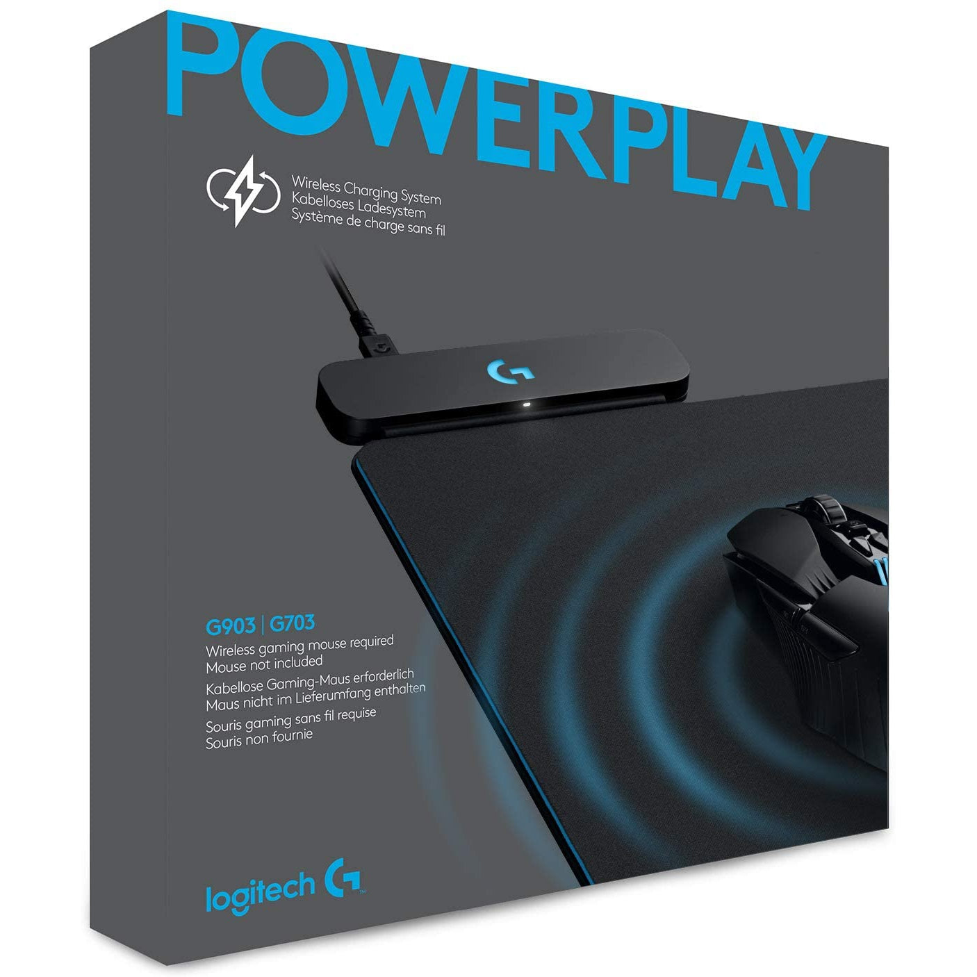 Logitech G POWERPLAY Wireless Charging Mouse Pad - Black