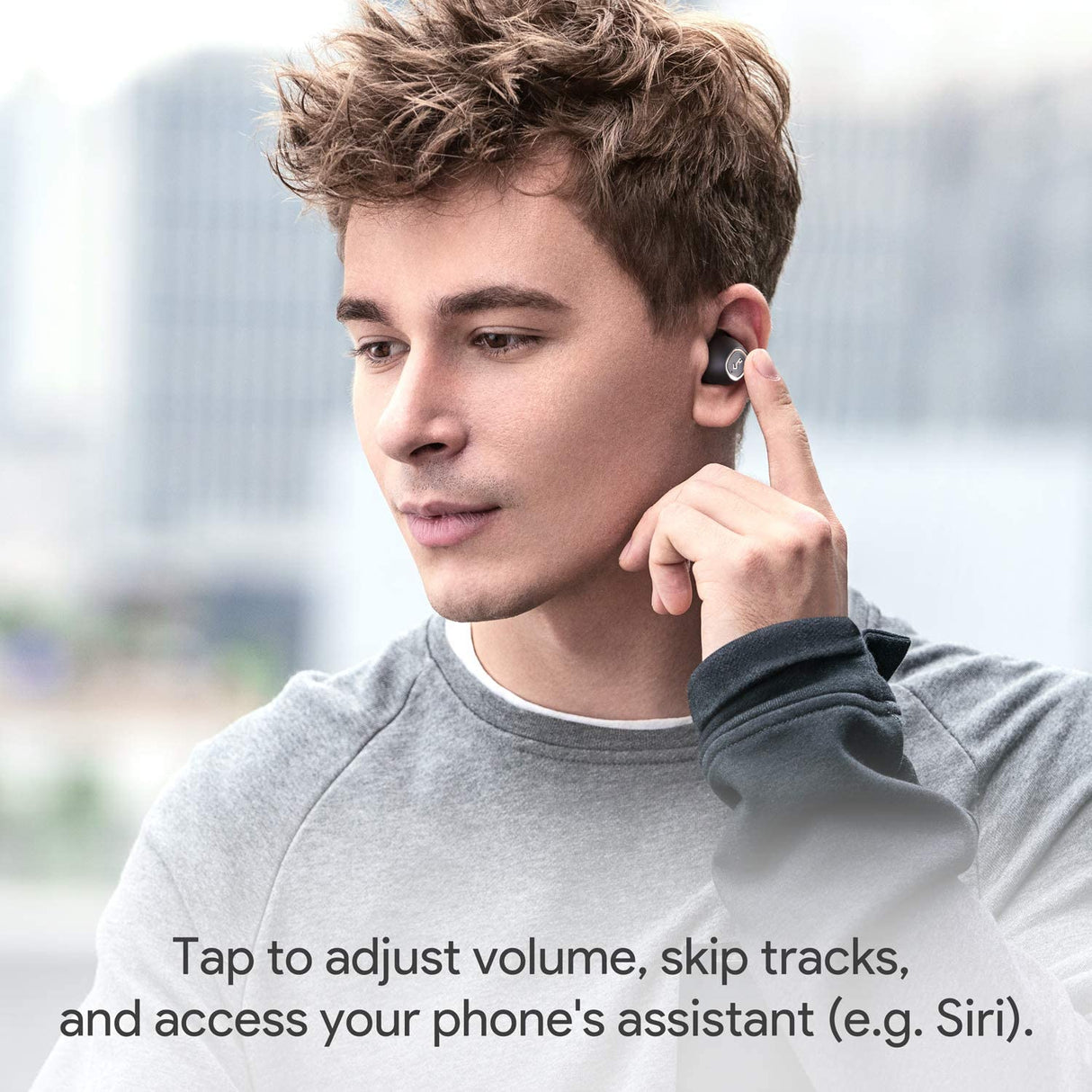 Aukey EP-T10 True Wireless Bluetooth 5.0 Earbuds, Grey