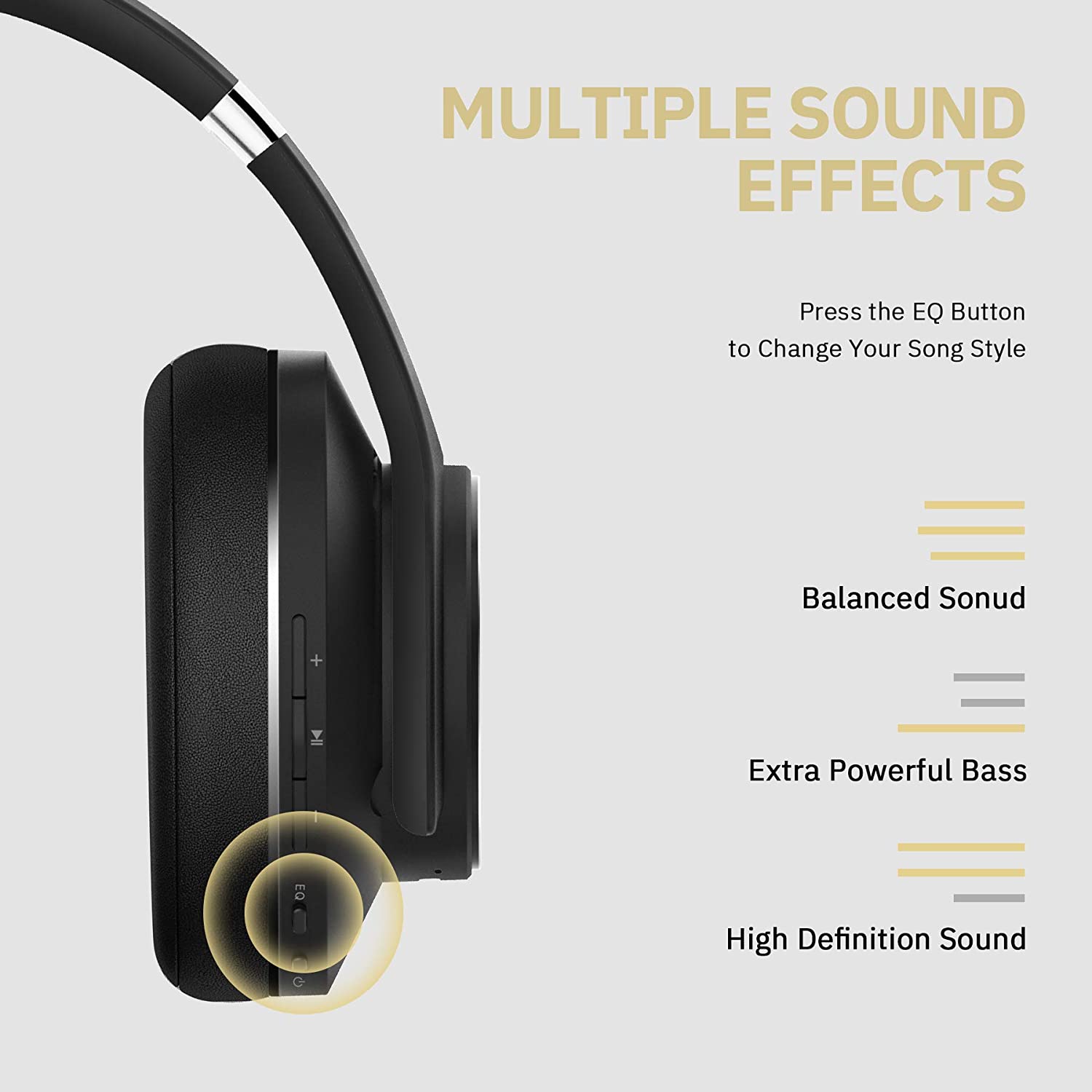 DOQAUS Care 1 Bluetooth Headphones - Black