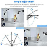 Neewer 49" Triangle Wall Mounting Boom Arm for Studio Lights