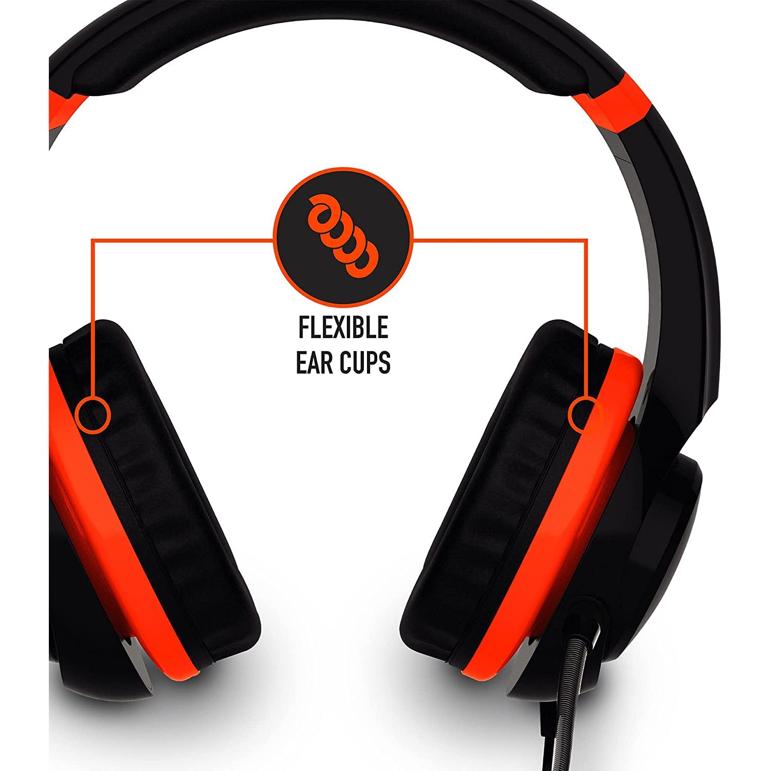 Stealth Raptor Multi-format Stereo Gaming Headset, Black & Orange