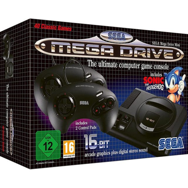 Sega Mega Drive Mini, The Ultimate Computer Game Console with 2 Control Pads