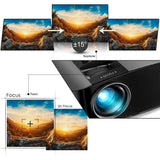 GooDee 6800L HD Video Projector, Black