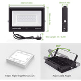 Novostella 20 Colours 6 Modes Colour Changing Indoor Flood Light Dimmable with 44 Key Remote Control, Pack of 2