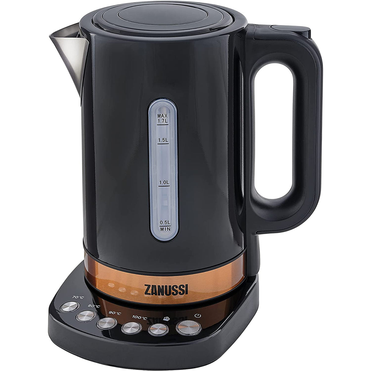 Zanussi ZEK-1290D-BK Digital Cordless Kettle 1.7L - Black