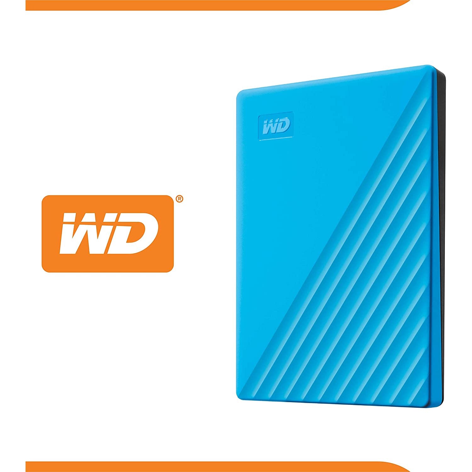 Western Digital My Passport Portable Hard Drive - 2 TB, Blue