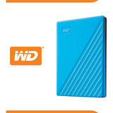 Western Digital My Passport Portable Hard Drive - 2 TB, Blue