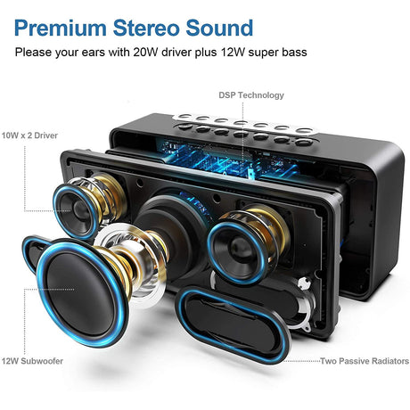DOSS SoundBox XL 32W Bluetooth Speakers