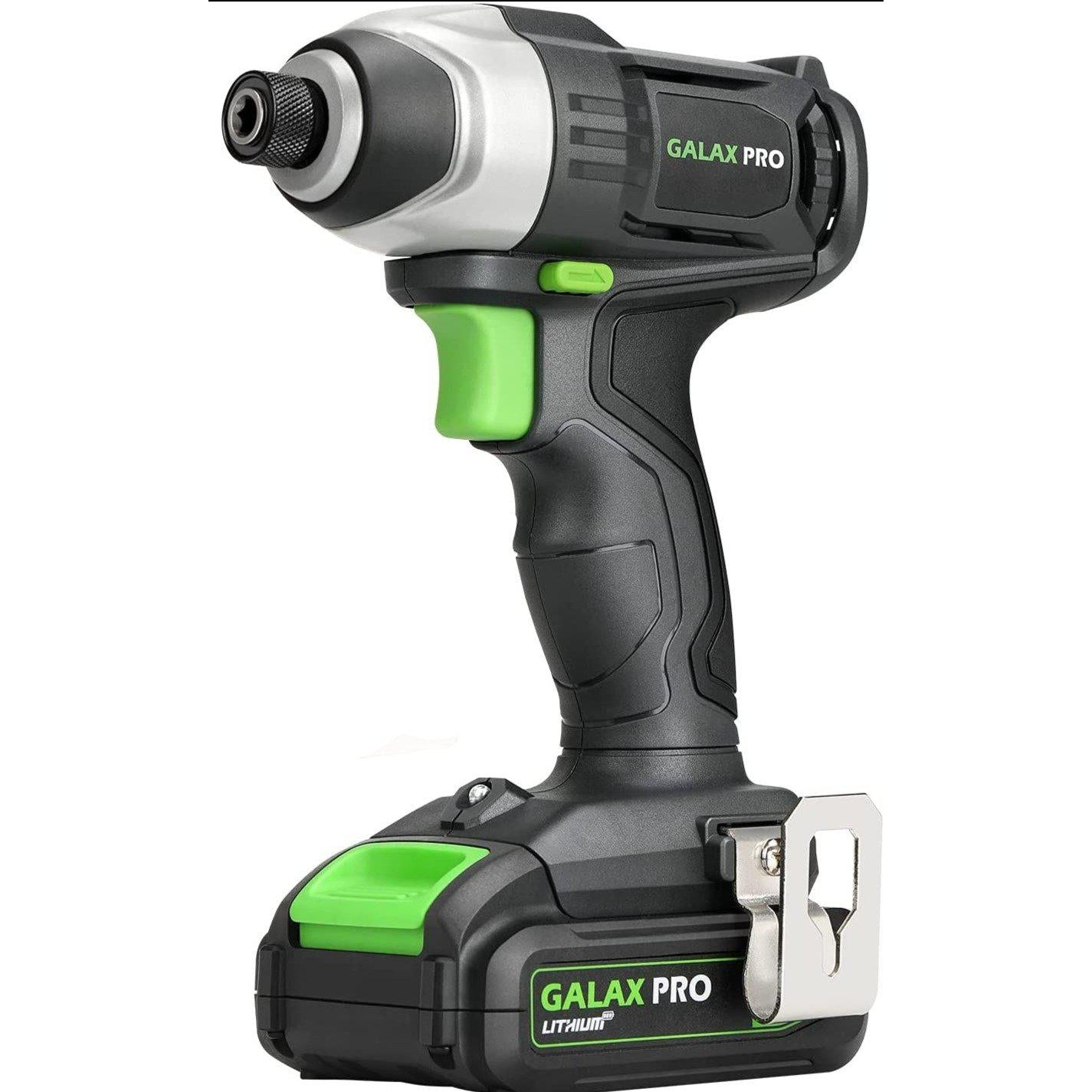 Galax Pro 95307 20V Lithium Ion 1/4" Hex Cordless Impact Driver, Variable Speed (0-2800RPM)