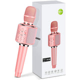 Aokeo Karaoke Microphone K-1 Wireless Karaoke Machine, Pink