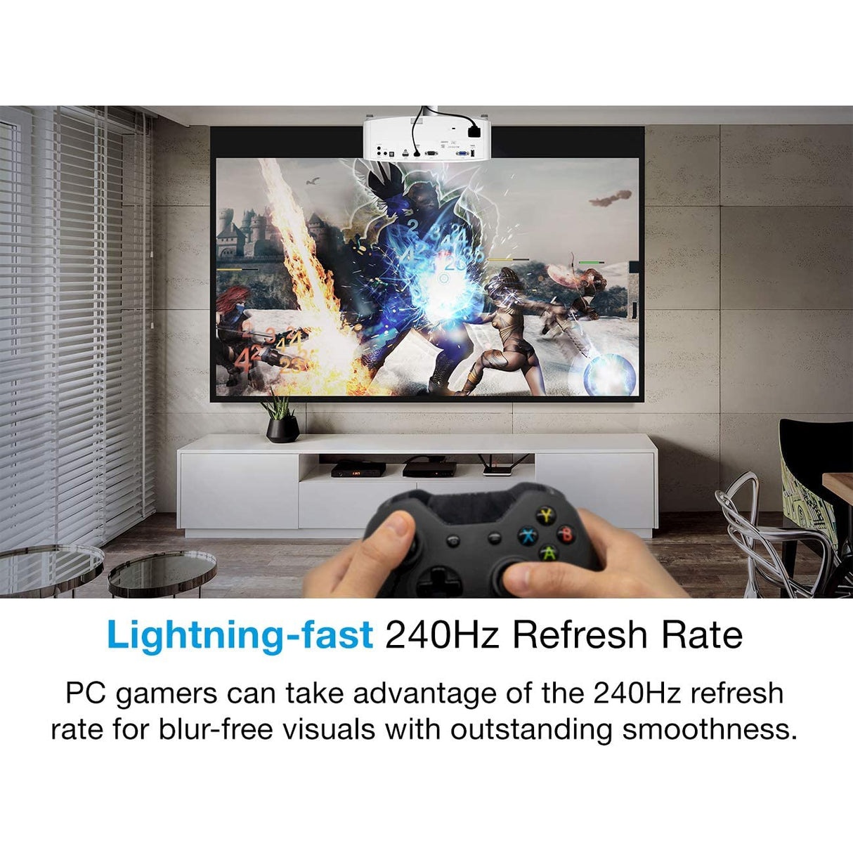 Optoma UHD38 4K Home Cinema Projector - White