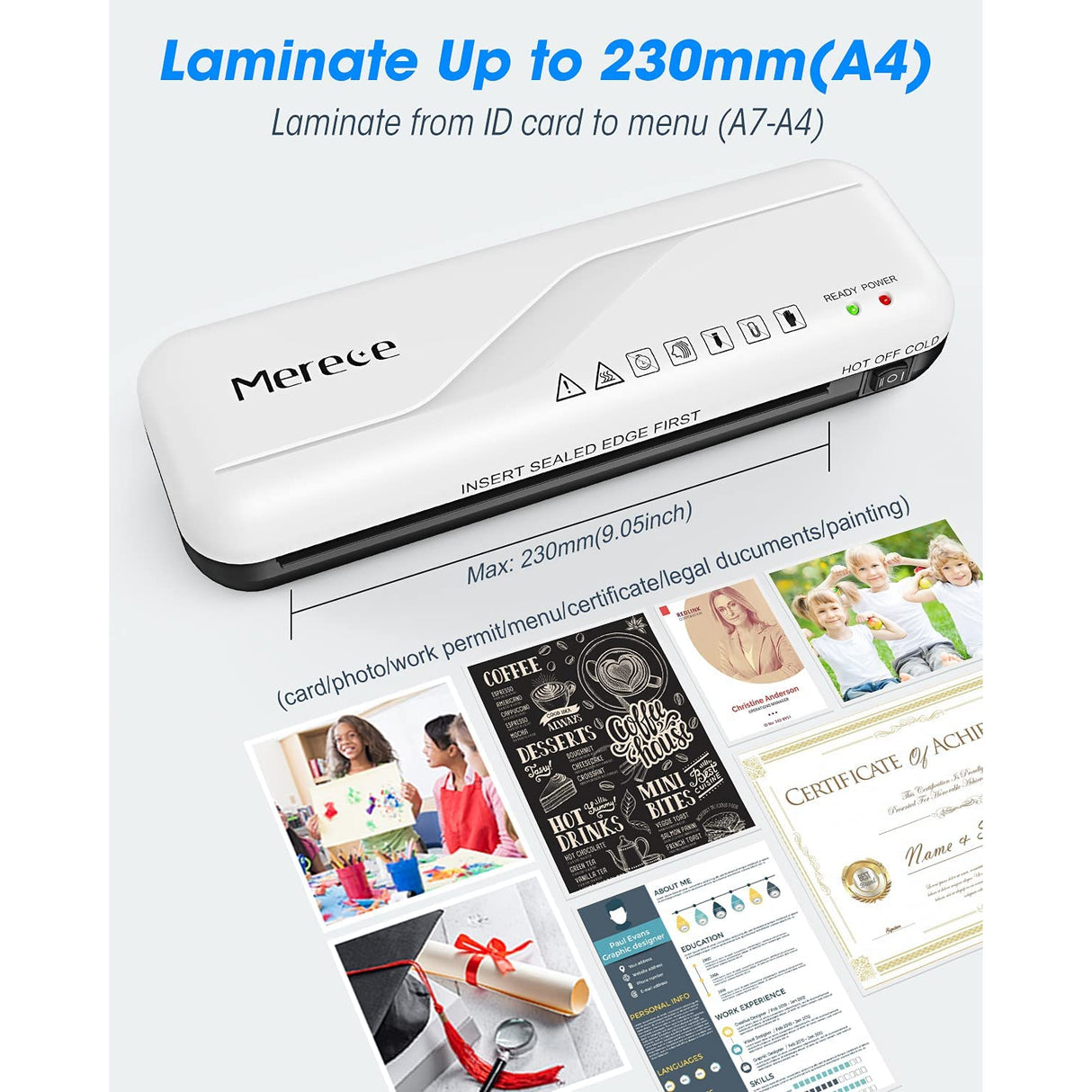 A4 Laminator 4 in 1 A4 A5 A6 Thermal Laminating Machine