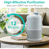 Levoit Air Purifiers for Home Allergies and Pet Hair, H13 True HEPA Air Filter, Grey