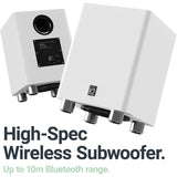 MAJORITY K2 Soundbar with Subwoofer | 150 WATT with 2.1 Surround Sound | HDMI ARC with multi-connection - White