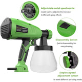 Ginour Fence Paint Sprayer with 3 Painting Modes, 4 Nozzle Sizes, 400W 1300ml Detachable Container