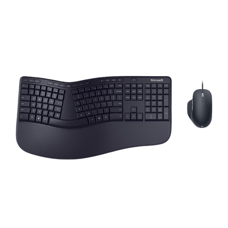 Microsoft Ergonomic Desktop - Black - New